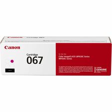 Canon 067 Original Standard Yield Laser Toner Cartridge-Magenta-1 Pack-1250 Pages