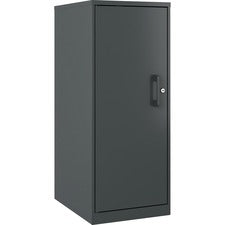LYS Storage Cabinet-18" X 14.3" X 35.5"-3 X Shelfves-Locking Door  Welded  Durable  Humidity Resistant  Temperature Resistant-Graphite-Steel-Recycled