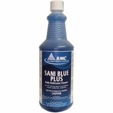 RMC Sani Blue Plus Bathroom Cleaner-Ready-To-Use-32 Fl Oz 1 Quart-1 Each-Brilliant Blue