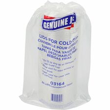 Genuine Joe Cold Cup Lids-20/Carton-Clear