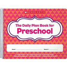 Scholastic Daily Plan Book For Preschool-Academic-Natural-1 Each