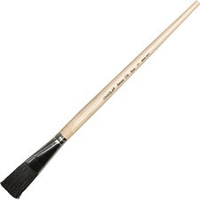 Crayola No. 178 Nylon Easel Brush-4 Brushes-No. 178-1" Wood-Aluminum Ferrule