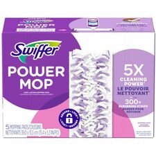 Swiffer PowerMop Mopping Pads-Purple-5/Box