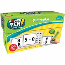 Teacher Created Resources Power Pen Subtraction Cards-Theme/Subject: Learning-Skill Learning: Subtraction-53 Pieces-1 Each