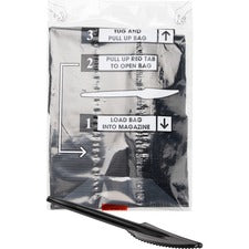 Mind Reader Cutlery Dispenser Utensil Refill-100/Pack-Knife-Kitchen  Breakroom-Black