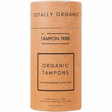 Tampon Tribe Tampon Tubes-6/Carton-Natural Brown-Paper