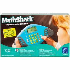 Learning Resources Handheld MathShark Game-Theme/Subject: Learning-Skill Learning: Mathematics  Addition  Subtraction  Multiplication  Division  Fraction  Decimal  Percent  Motivation  Problem Solving-6 Year & Up-Multi