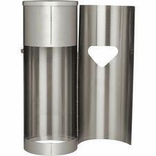 2XL Stainless Steel Stand Wiper Dispenser-Stainless Steel-Stainless Steel-Refillable  Smudge Resistant  Hands-free-1 Each
