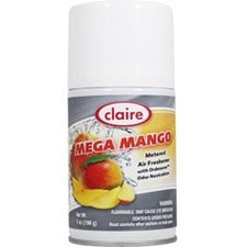 Claire Mega Mango Metered Air Freshener-Aerosol-330 Sq. Ft.-10 Fl Oz 0.3 Quart-Mango-30 Day-12/Pack