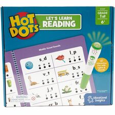 Hot Dots First Grade Activity Set Interactive Printed Book-50 Pages-Grade 1