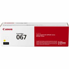 Canon 067 Original Standard Yield Laser Toner Cartridge-Yellow-1 Pack-1250 Pages