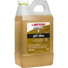 Betco PH7 Ultra Floor Cleaner-FASTDRAW 1-Concentrate-67.6 Fl Oz 2.1 Quart-Lemon ScentBottle-1 Each-Yellow