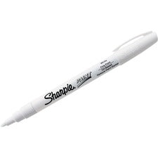 Sharpie Oil Based Paint-Fine Marker Point-Chisel Marker Point Style-White Oil Based Ink-1 Card