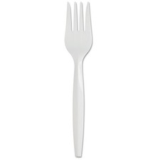 Dixie Fork-40/Pack-Fork-1 X Fork-Disposable-Polypropylene  Plastic-White