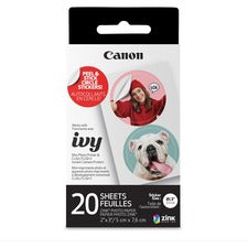Canon ZINK Photo Paper-Glossy-1 Each-20 Sheets-Smudge-free  Water Resistant  Tear Resistant