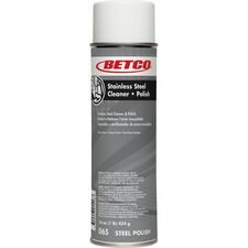 Betco Aerosol Stainless Steel Cleaner And Polish  17 Oz  Pack Of 12-Ready-To-Use Aerosol-17 Oz 1.06 LbAerosol Spray Can-12 Pack