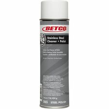 Betco Stainless Steel Cleaner & Polish - Ready-To-Use - 16 fl oz (0.5 quart) - Characteristic ScentCan - 12 / Carton - Non-greasy, Film-free - White Betco Stainless Steel Cleaner & Polish - Ready-To-Use - 16 fl oz (0.5 quart) - Characteristic ScentCan - 12 / Carton - Non-greasy, Film-free - White