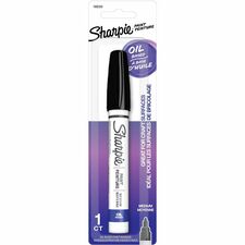 Sharpie Oil-Based Paint Markers-Medium Marker Point-Black Oil Based Ink-Metal Barrel-1 Pack