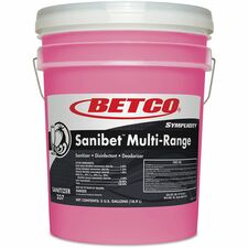 Betco&reg  Sanibet Multi-Range Sanitizer  5g-Concentrate Liquid-640 Fl Oz 20 Quart-1 Each-Pink