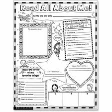 Scholastic Teach Res. Read About Me Poster-17" Width X 22" Height