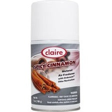 Claire Spicy Cinnamon Metered Air Freshener-Aerosol-330 Sq. Ft.-10 Fl Oz 0.3 Quart-Spicy Cinnamon-30 Day-12/Pack