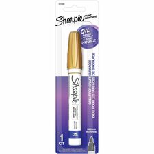 Sharpie Oil-Based Paint Markers-Medium Marker Point-Gold Oil Based Ink-1 Pack
