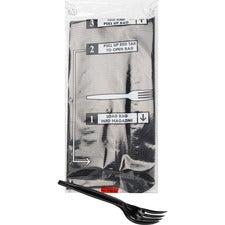 Mind Reader Cutlery Dispenser Utensil Refill-100/Pack-Fork-Kitchen  Breakroom-Black