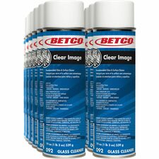 Betco Clear Image Glass & Surface Cleaner-Aerosol-19 Fl Oz 0.6 Quart-Aerosol Spray Can-12/Carton-White