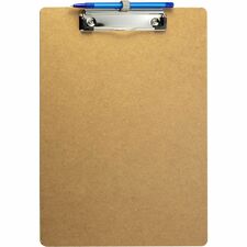 Officemate Low Profile Wood Letter Size Clipboard W Pen Holder/6 Pack-Wood-Brown-6 Pack