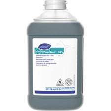 Diversey Suma Pan-Clean D1.5-Concentrate Liquid-84.5 Fl Oz 2.6 Quart-Floral ScentBottle-2/Carton-Blue