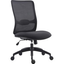 LYS SOHO Collection Staff Chair-Fabric Seat-Black-1 Each