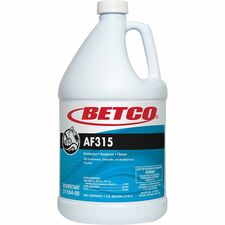 Betco AF315 Neutral PH Disinfectant  Detergent And Deodorant-128 Fl Oz 4 Quart-Citrus ScentBottle-1 Each-Turquoise