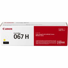 Canon 067 Original High Yield Laser Toner Cartridge-Yellow-1 Pack-2350 Pages