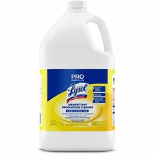 Lysol Deodorizing Cleaner-Concentrate-128 Oz 8 Lb-Lemon Scent-1 Each-Yellow