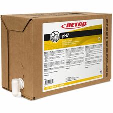 Betco PH7 Floor Cleaner-Concentrate Liquid-640 Fl Oz 20 Quart-Lemon ScentBag-Clear  Yellow