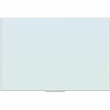 U Brands Floating Glass Dry Erase Board-47" 3.9 Ft Width X 70" 5.8 Ft Height-Frosted White Tempered Glass Surface-Rectangle-Horizontal/Vertical-1 Each