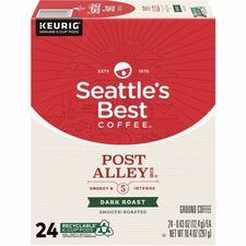 Seattle's Best Coffee K-Cup Post Alley Blend Coffee-Compatible With Keurig Brewer-Dark-24/Box