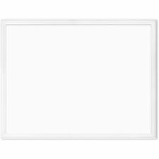 U Brands Magnetic Dry Erase Board-30" 2.5 Ft Width X 40" 3.3 Ft Height-White Painted Steel Surface-White Wood Frame-Rectangle-Horizontal/Vertical-1 Each