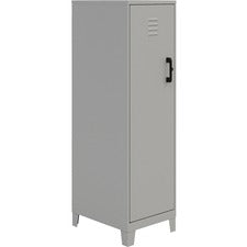 LYS SOHO Locker-4 Shelves-for Office  Home  Classroom  Playroom  Basement  Garage  Cloth  Sport Equipments  Toy  Game-Overall Size 53.4" X 14.3" X 18"-Silver-Steel