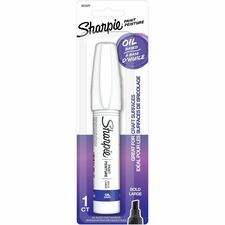 Sharpie Oil-Based Paint Markers-Bold Marker Point-White Oil Based Ink-1 Pack