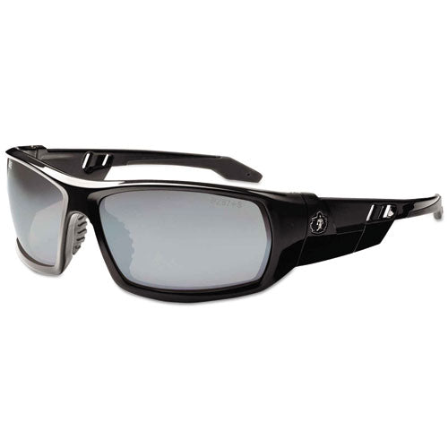 Ergodyne Skullerz Odin Safety Glasses Black Frame/silver Lens Nylon/polycarb