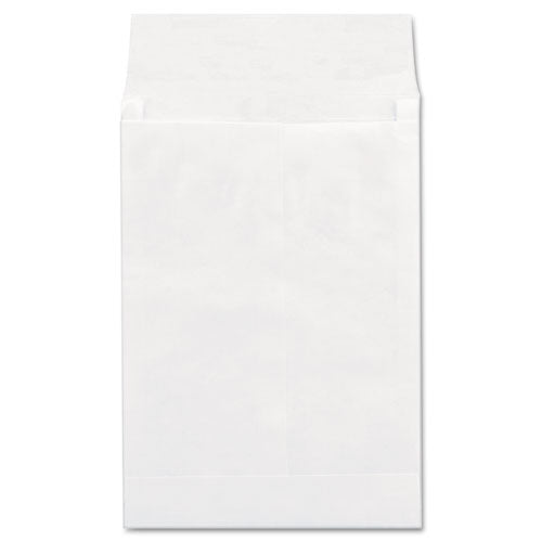 Universal Deluxe Tyvek Expansion Envelopes Open-end 1.5" Capacity #13 1/2 Square Flap Self-adhesive Closure 10x13 White100/bx