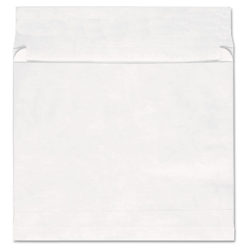 Universal Deluxe Tyvek Expansion Envelopes Open-end 2" Capacity #13 1/2 Square Flap Self-adhesive Closure 10x13 White 100/box