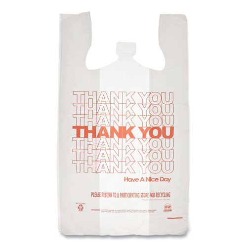 AmerCareRoyal Thank You Bags 13"x23"x23" Red/white 1000/Case