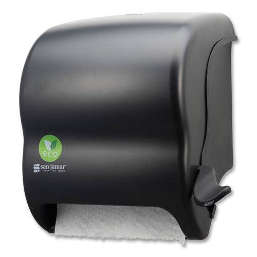 San Jamar Ecological Green Towel Dispenser 12.49"x8.6"x12.82" Black