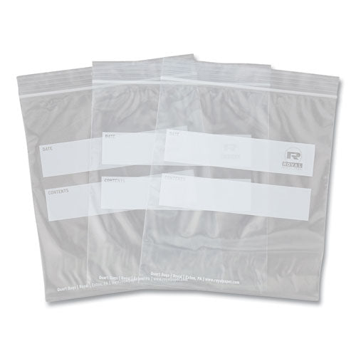 AmerCareRoyal Zipper Bags 1.73 Mil 7"x7.99" Clear 500/Case