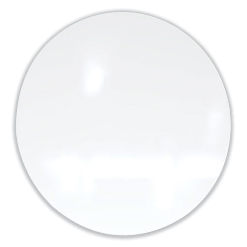 Ghent Coda Low Profile Circular Non-magnetic Glassboard 36 Diameter White Surface