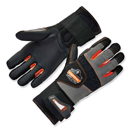 Ergodyne Proflex 9012 Certified Av Gloves + Wrist Support Black Small Pair