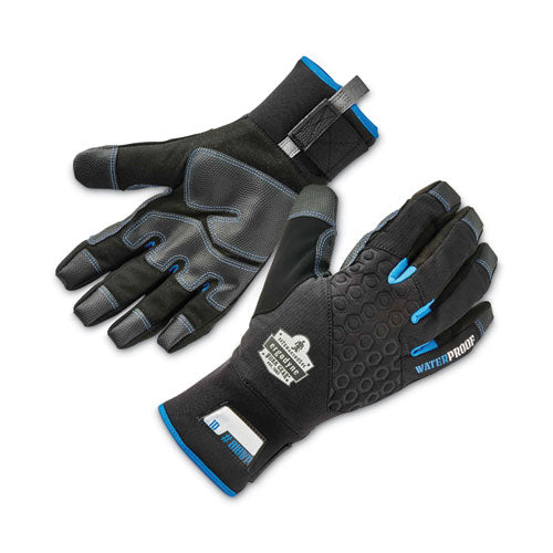 Ergodyne Proflex 818wp Thermal Wp Gloves With Tena-grip Black Medium Pair