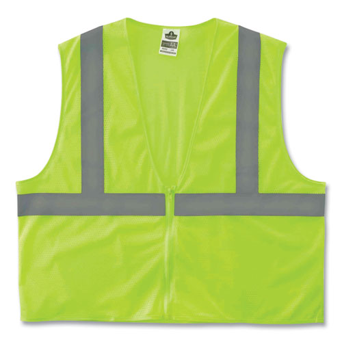 Ergodyne Glowear 8205z Class 2 Super Economy Mesh Vest Polyester Lime 4x-large/5x-large